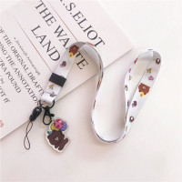 火豹可爱卡通手机通用挂绳新款 挂脖绳子长短款加宽版布艺挂绳ins日韩手机挂链挂件创意挂饰潮女款 小飞象手机挂饰