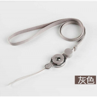 火豹动漫长款加宽透明男士黑色华为手机挂绳 挂脖 女款胸前潮流时尚男 红色手机挂饰