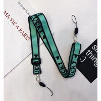 火豹华为手机挂绳挂脖斜跨斜挎包包女背带零钱包手机壳挂链可调节创意 斜挎背带挂绳-黑色niceday手机挂饰