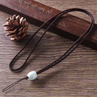 火豹手机壳挂绳挂脖子长短链女款个性创意男吊带绳手工简约手腕绳防丢 大红色手腕款手机挂饰