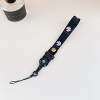 火豹ins潮流个性小雏菊手机挂绳创意可拆卸挂脖绳加宽手机链挂手腕带 大英文雏菊-短款