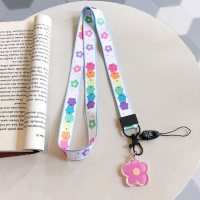 火豹小清新牛油果iPhone苹果通用手机壳挂绳可爱卡通女款创意挂脖防摔 粉酸奶吊牌挂绳手机挂饰