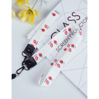 火豹手机挂绳u盘带挂脖子绳子网红吊坠女款短款宽带手腕钥匙防丢壳挂链苹果短款可拆防丢绳网红个性创意挂件挂饰 可拆卸手机挂饰