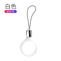 火豹手机挂绳硅胶圈u盘挂脖钥匙挂件短款指环扣女款防摔苹果X小手绳男 白色[挂脖长短两用款]买二送一送同款手机挂饰