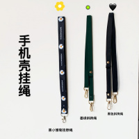 火豹斜挎链条通用款手机壳挂脖长绳可调节潮牌蝴蝶结加长女生 枣红色长挂绳长度可调节手机挂饰