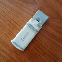 火豹方向盘手机支架汽车导航架磁吸车载创艺支架车用卡扣式 E6白灰-白橘手机座