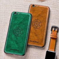 火豹适用于 iphoe6手机壳男款超薄防摔苹果6s商务iphoe6保护套6s新款全包边创意复古皮革潮