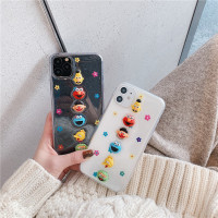 火豹透明滴胶立体芝麻卡通适用苹果11手机壳潮牌网红11闪粉iPhoe保护套s/m软壳创意8个性r