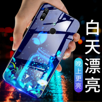 火豹华为荣耀ote10手机壳夜光玻璃个性创意保护套硅胶全包边荣耀ote10防摔情侣款外壳网红日韩潮男女