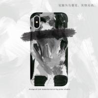 火豹灵魂抽象黑白冷淡风iphoe811华为p30vivo原创艺术手机壳
