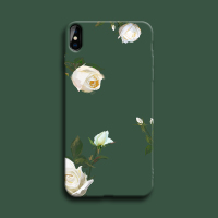 火豹唯美文艺白色鲜花iphoe11m三星S9oppo华为p20手机壳vivo86