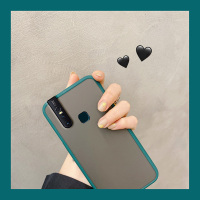 火豹简约撞色vivos1手机壳s1保护套男女款vivo防摔肌肤手感vivos1全包边磨砂软边半透明s1外壳