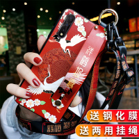 火豹VIVO iQOO手机壳3女款eo复古ys中国风Z1仙鹤Z5全包边腕带5G防摔855竟速版软硅胶斜跨挎背挂绳保