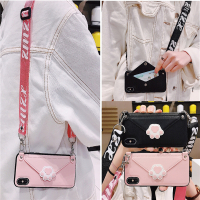 火豹猫爪卡包vivo23手机壳vivo2//9/9s/20斜挎挂绳零钱包