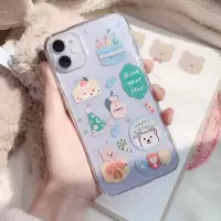 火豹小熊三星s10+手机壳s9 s10e滴胶软壳s8+ote9ote8保护壳5g