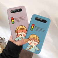 火豹路灯女孩魅族1手机壳1软硅胶meizu全包防摔小清新卡通情侣可爱个性夏季网红创意超薄磨砂简约保护套