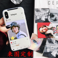 火豹来图定制小卡片华为p40手机壳ply4t荣耀30s软硅胶mte30相框v30可放照片ply3套