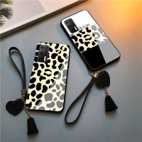 火豹适用于华为p40手机壳玻璃女时尚豹纹潮牌p40超薄防摔硅胶全包