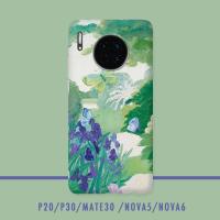 火豹woods清新春天油画华为p20 /mte30/p30/ov5/p40文艺手机壳
