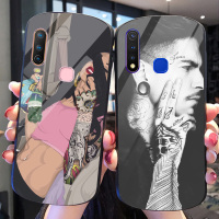 火豹潮牌纹身男vivoy3手机壳防摔弧形iqooeo性感美女23椭圆形8玻璃套y1欧美风u3艺术y19全包2创意网