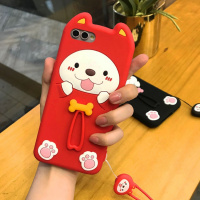 火豹华为荣耀8青春版手机壳ov2s全包防摔v10可爱狗卡通软硅胶套女