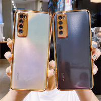 火豹华为ov手机壳电镀5g彩色透明se全包镜头摄像头保护软边硬壳个性创意网红男女情侣网红冷淡风