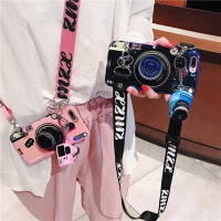 火豹网红华为ov2手机壳p10照相机p30可背斜挎绳荣耀c女款