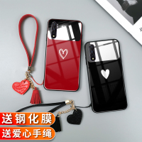 火豹VIVO iQOOeo手机壳3化妆补妆镜子855竞速版玻璃YS防摔Z1男女款Z5情侣爱心软硅胶全包边保护套潮流简约