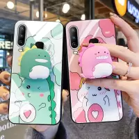 火豹小恐龙vivou3手机壳vivou1可爱卡通y95玻璃镜面y5s/ys保护套z5创意个性y15/y19/y1情侣潮