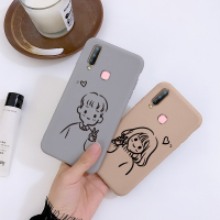 火豹vivoy3手机壳y3硅胶ys防摔U1网红y95卡通vivo素描男女孩U3软壳y5s保护套