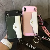 火豹零钱卡包vivoy85手机壳女y9硅胶z3i斜挎背包式z1个性y3潮牌y93s一体y66/y6/y83/y85带挂