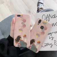 火豹气球女孩vivo23幻彩手机壳i磨砂2硬壳防摔y3/s1个性iqoo全包20防摔z5潮牌