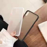 火豹简约撞色边框壳vivoz5手机壳vivoz5磨砂软壳vivos1黑白保护套viv