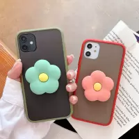 火豹网红清新支架款vivoZ6手机壳硅胶防摔透明Z6软壳个性创意iqooeo保护套ys全包iqoo 5G可爱小花
