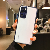 火豹适用华为p40手机壳硅胶纯色透明电镀p40网红男女简约冷淡风镜头全包防摔p40por个性创意潮牌超薄保护套