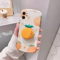 火豹花朵莓橙子华为mte30手机壳支架p30闺蜜ov5网红p40相框ov [mate30pro]向日葵橙子+橙子手机座