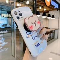 火豹韩风情侣小熊华为ov6手机壳5卡通支架p40椭圆形30相框mte30保护套硅胶mt P30[椭圆边框]跳绳线手手机座