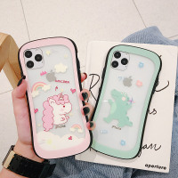 火豹可爱卡通独角兽8苹果11 m手机壳iphoesm女p玻璃r/6s透明恐龙8P创意个性