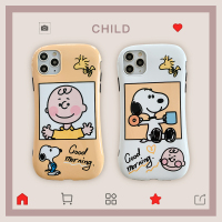 火豹卡通查理史努比苹果11手机壳iPhoe/S/R/ M手机壳p六8精孔小蛮腰相框全包边防摔保