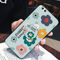 火豹锤子3手机壳2S软2硅胶防摔3全包边R1套伸缩支架男女情侣学生可爱卡通夏日清新花朵柯基小熊 坚果3-气囊-花朵手机座