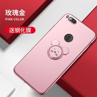 火豹锤子3手机壳2卡通萌鼠支架2s男女鼠年新款轻薄防摔3个性原创网红潮牌 坚果3-玫瑰金+大耳鼠支架+钢化膜手机支手机座