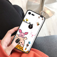 火豹2手机壳锤子3斜跨背带挂绳男女新款软硅胶3网红小熊r1腕带支架防摔2s全包保护潮流情侣 坚果Pro2s-白底手机座