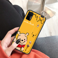 火豹2手机壳锤子3斜跨背带挂绳男女新款软硅胶3网红小熊r1腕带支架防摔2s全包保护潮流情侣 坚果Pro3-黄底维手机座