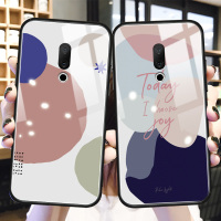 火豹撞色几何魅族16手机壳女16s玻璃镜面16创意个性16网红情侣16s潮牌防摔15冷淡风m15清新保护套男15