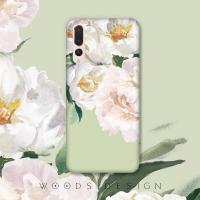 火豹woods原创华为p20 /mte30/p30/ov5/p40水彩清新花卉手机壳