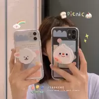 火豹软糯糯色调更可爱小清新适用iPhoe11苹果/sm/r透明手机壳女