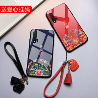 火豹中国风华为ov6手机壳5G玻璃ov5国潮男女款ov4e情侣4防摔ov3硅胶3e软全包3i网红2s保