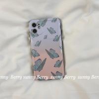 火豹春天仙女气蝴蝶渐变紫适用苹果11手机壳iphoe女8p软s/r