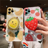 火豹夏日可爱菠萝莓榴莲适用iPhoe11手机壳11抖音11m红se支架苹果情侣8潮