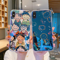 火豹华为p30手机壳p30蓝光闪钻小孩ov5晴天娃娃ov5卡通可爱p20硅胶软壳p20趣味涂鸦o